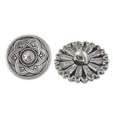 50 Pieces Antique Metal Buttons With Shank Round/Square/Flower Shaped