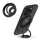 Magnetic Phone Ring Holder for MagSafe Gym Phone Grip Stand Finger Ring Kickstand Dual-Sided Magnetic Stand for iPhone 17 16 Pro Max 16e 15 14 13 12