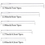 25Pieces Hand Sewing Big Eye Needles Sharp Needle?With Solid Wood Needle Case For