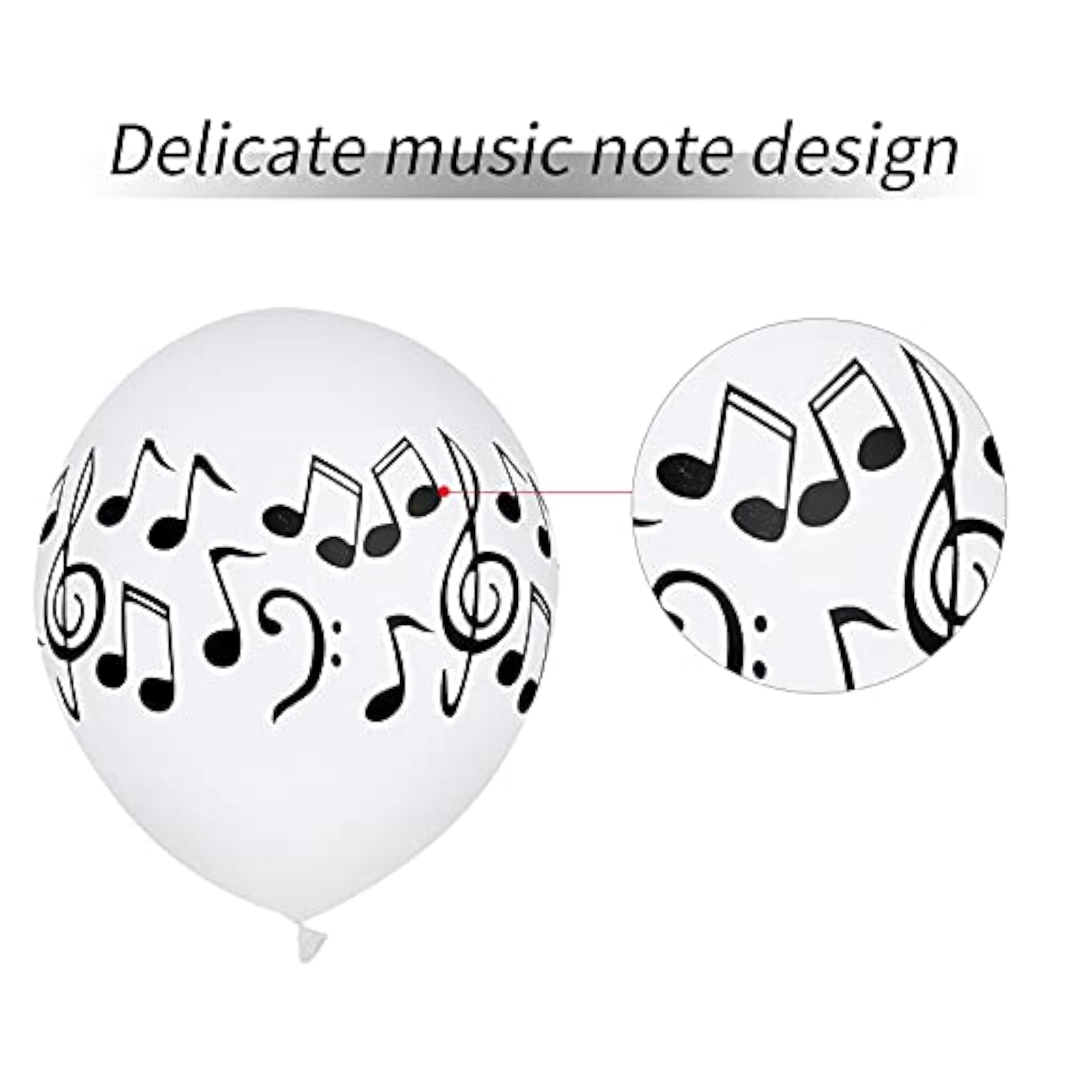 30 Pcs Music Notes Balloons Music Party Decoration Balloons 12 Inches Latex Balloon For Musical Theme Birthday Party Decorations