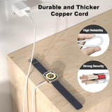 Charger For Apple Watch With Usb C Fast Charger Block,Upgraded Usb C Fast Iphone Watch Charger [Mfi Certified] 6Ft Magnetic Charging Cable For Iwatch Series Se/9/8/7/6/5/4/3/2/1