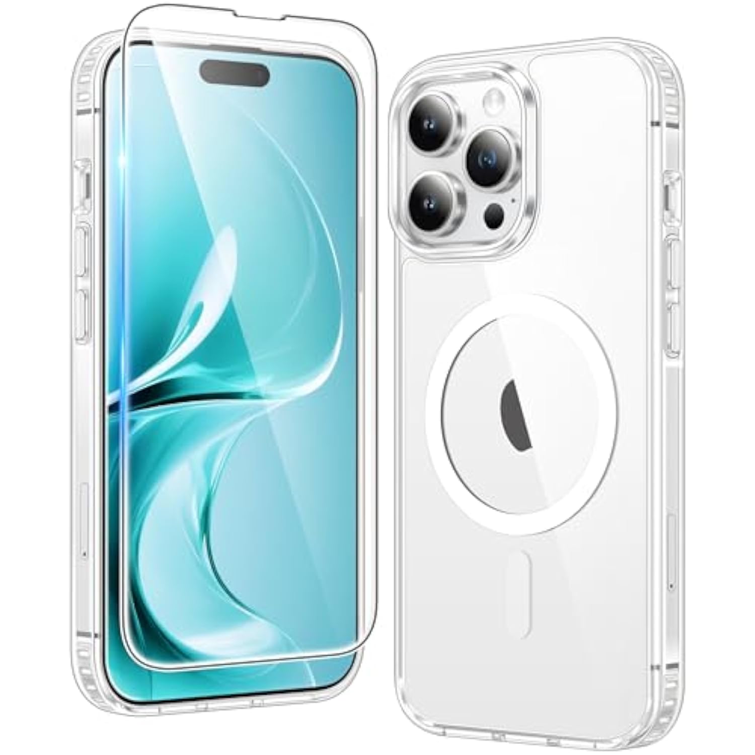 Clear Magnetic Slim Case for iPhone 13/14 Pro Shockproof TPU