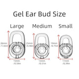 Replacement Earbuds Ear Tips, Ear Hook Loops, For Plantronics M155 M165 M1100 M100 M55 M28 M25 Voyager Edge, 6Pcs Bearloops Earhook 9Pcs Ear Bud Gel S/M/L, With Storage Box (Clear+Clear)