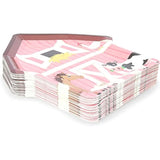Farm Animal Birthday Plates - 10" X 10", Pink & Red Barnhouse Shape, 48 Count - Barnyard Paper Plates For Farm Party, Barnyard Birthday Decor & Party Accessories