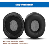 Professional Ear Pads Cushion Replacement Earpads Compatible With Sennheiser Pc2 Chat/Pc3 Chat/Pc5 Chat /Pc7 Usb/Pc8 Usb/Pc131 Mono Usb Headsets,Ear Pad With Soft Protein Leather