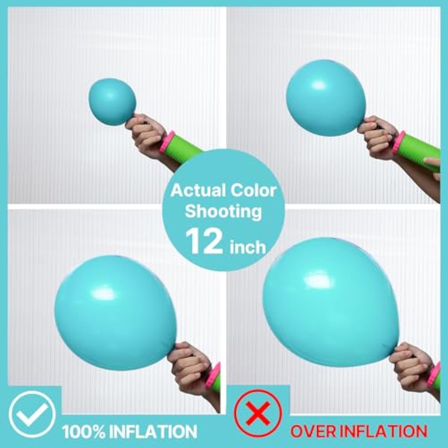 Teal Balloon Arch Kit: Turquoise & Aqua Party Garland (140pc, Mixed Sizes)