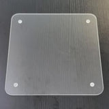 Computer Office Waterproof Durable Gaming Non-Slip Transparent Hard Ultra-Smooth Square Glass Mouse Pad