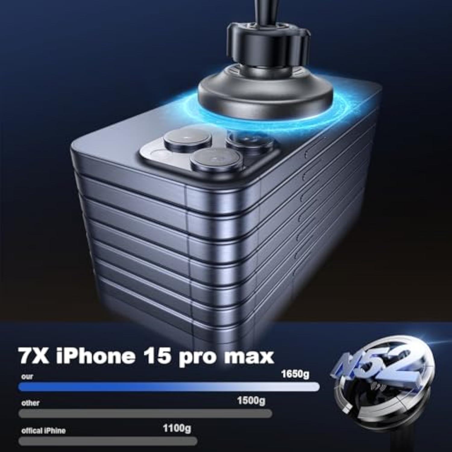 For Magsafe 15W Car Mount Cigarette Lighter Wireless Phone Charger?Car Cigarette Lighter Magnetic Vent Mount Holder With Dual Port Pd&Qc For Magsafe Fast Charging For Iphone16 15 Pro Plus Max 14 13 12