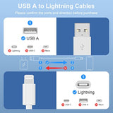 3Pack [Apple Mfi Certified] Long Iphone Charging Cable 10Ft-Apple Lightning To Usb Cable Wire - 10 Foot Iphone Usb Charger Cords For Iphone 14 13 12Pro/Pro Max Xr X 8 7 6 5 Plus Se