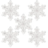 5Pcs 36Inch Snowflake Balloons-Winter Theme Birthday Party Decerations Supplier-Winter Flower For Ice Snow Activity Party Decorations