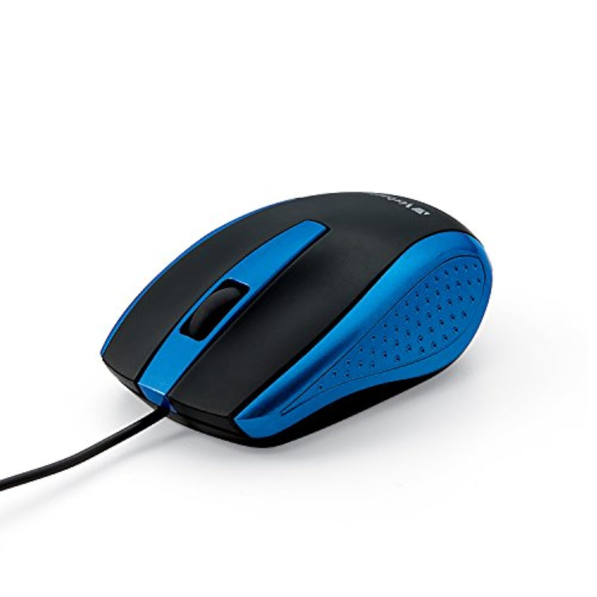 Verbatim Wired USB Computer Mouse - Corded USB Mouse for Laptops and PCs - Right or Left Hand Use, Blue 99743, 1.4" x 2.4" x 3.9"