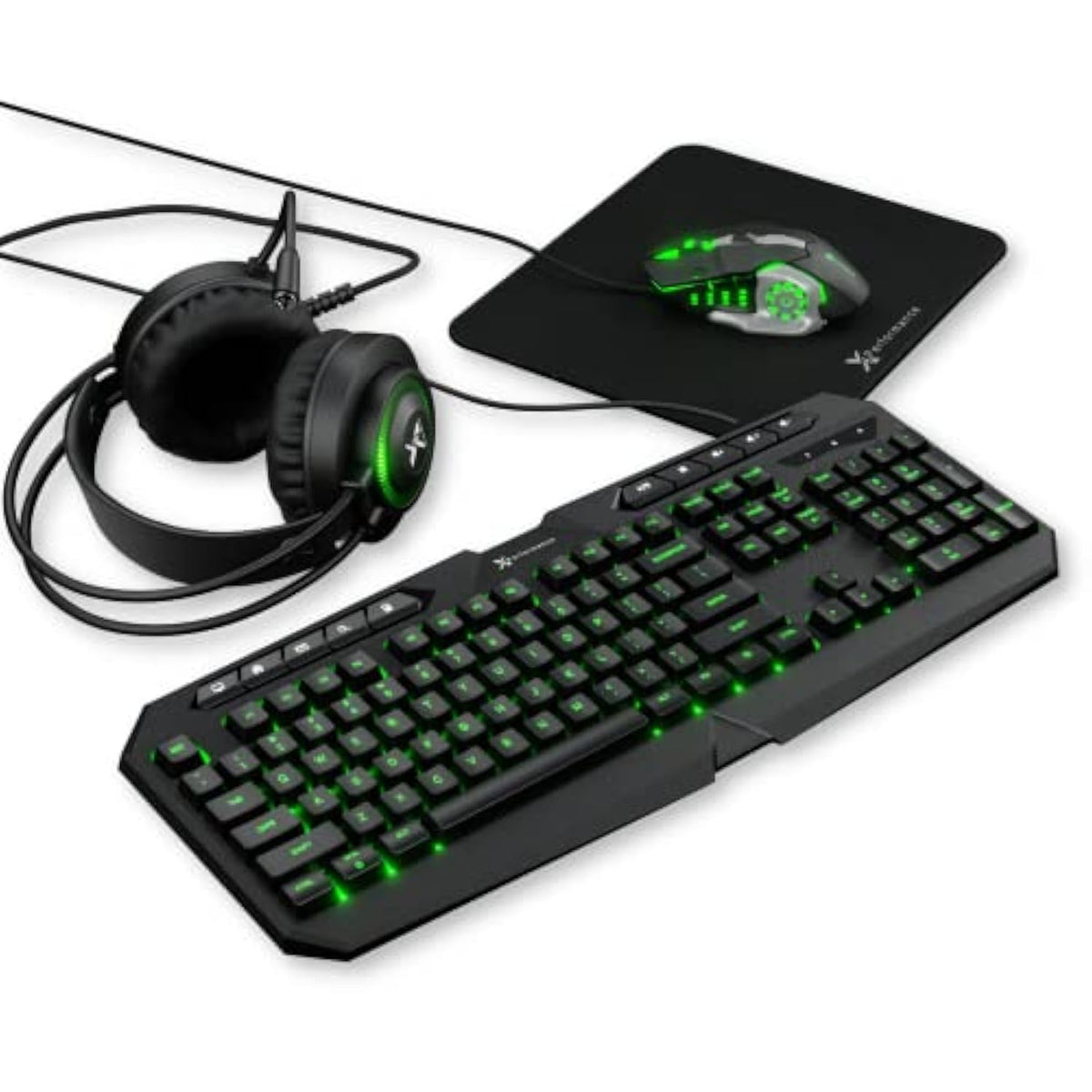 Gaming Keyboard And Mouse Combo With Headset And Mouse Pad - 4 In 1 Rgb Gaming Bundle For Xbox One, Ps5, Ps4, Pc