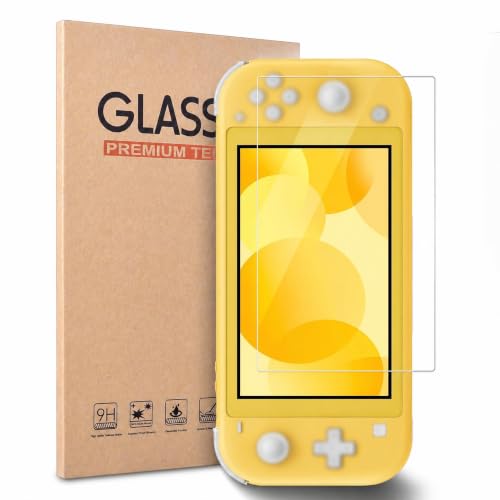1-Piece Tempered Glass Screen Protector, Custom-Made for Nintendo Switch Lite HD,Anti-Scratch,Clear and Transparent,Fingerprint-Resistant,