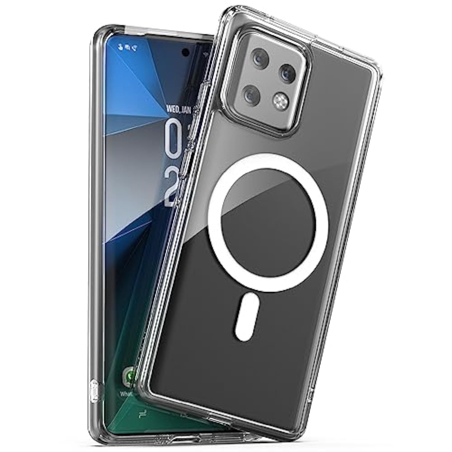 Magnetic Case For Motorola Edge Plus 2023 - Compatible With Magsafe, Charging And Phone Accessories (2023 Moto Edge+) Clear