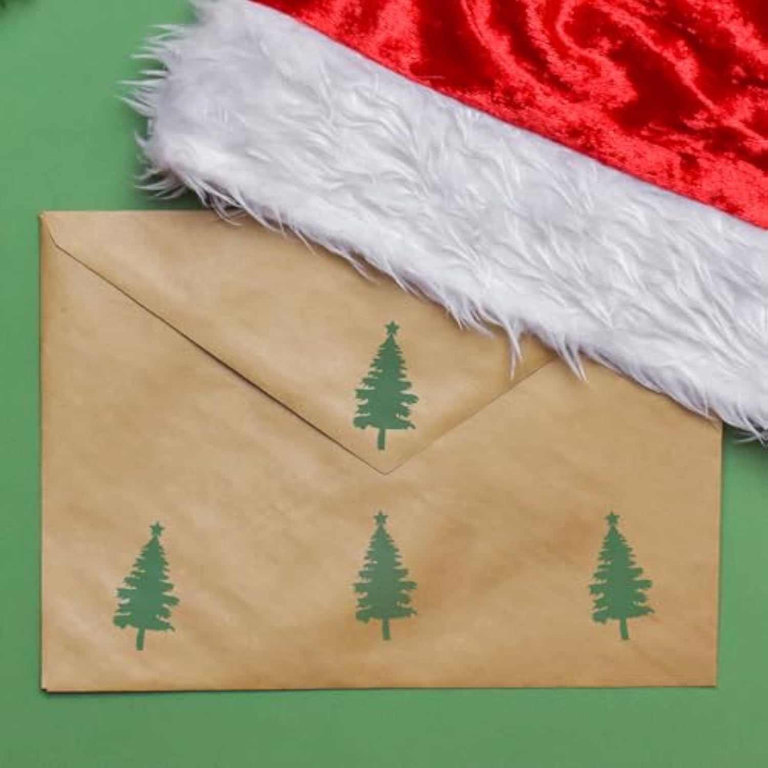 Star Christmas Tree Stamp / 2000 Plus Self Inking Teacher Winter Stamper / 9/16" Small Holiday Forest Evergreen Tree Imprint Stamp