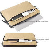 Macbook Pro 14 Case 2024-2021 M3/M2/M1 Sleeve Waterproof Shockproof Protective Cover With Handle, Fits A2779 A2442 14 Inch Laptop, Beige