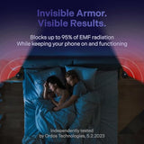 Elvy Fast Qi Wireless Charger For Cell Phones - Designed With Emf Management Technology For Enhanced Charging, Advanced Environmental Shielding, Lab Tested By Ordos Tech, 2023 (Jet Black)