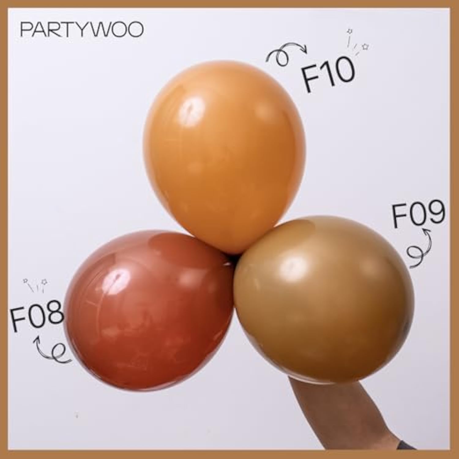 140-Pc Brown Balloon Arch Kit in 18, 12, 10, 5 Inch for Boho and Fall Parties