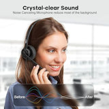 Telephone Headset Noise Canceling Corded Rj9, Wired Headphone With Microphone Dual Ear Call Center Office Headset Compatible With Cisco Cp-7821 7841 7861 7945G 7962G 7975G 8841 8865 9971