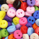 Tiny Button,500Pcs Micro Button 6Mm Resin Button For Dolls Clothing Se