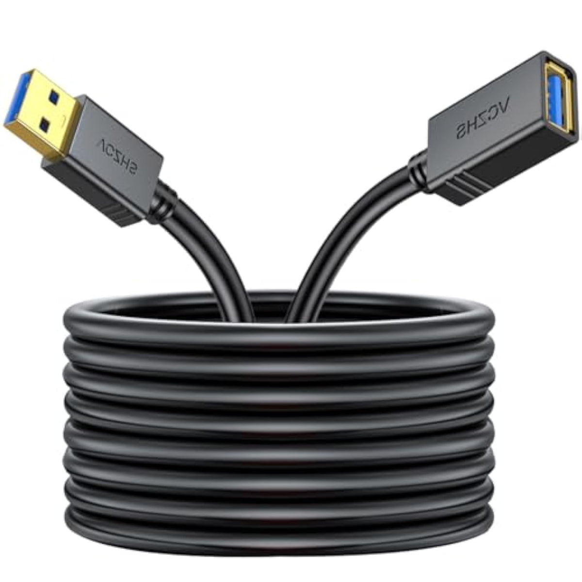 25 Ft Usb Extension Cable - High Speed Usb 3.0 Extender Male To Female Cord, Durable & Flexible For Mouse, Keyboard, Printer, Flash Drive, Webcam, And More