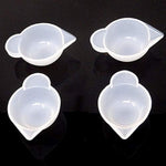 4Pcs Diy Epoxy Resin Tool Mini Silicone Mixing Cups Dispensing Cup Measuring Cup For Resin