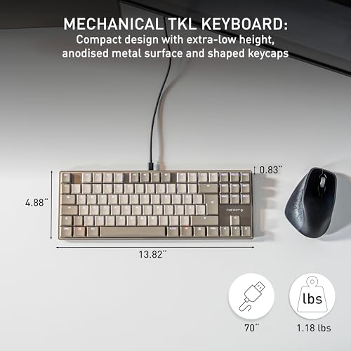 Kc 500 Mx Lp Mechanical Low Profile Keyboard | Slim Design | White Lighting | Pbt Key Caps New Mx Lp 2.0 Switches (Gray, Tkl)