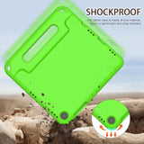 Kids Case For Samsung Galaxy Tab A9+/A9 Plus 11 Inch 2023 Case With Builtin Screen Protector, Light Weight Shock Proof Handle Stand Kids Friendly Cover For (Smx210/X216/X218),Green