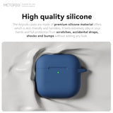 For Airpods 4 Case 2024 Come With Cleaner Kit,Soft Silicone Protective Cover For Apple Airpods 4Th Generation Cases With Keychain,Compatible With Airpod 4 Case For Women Men-Midnight Blue