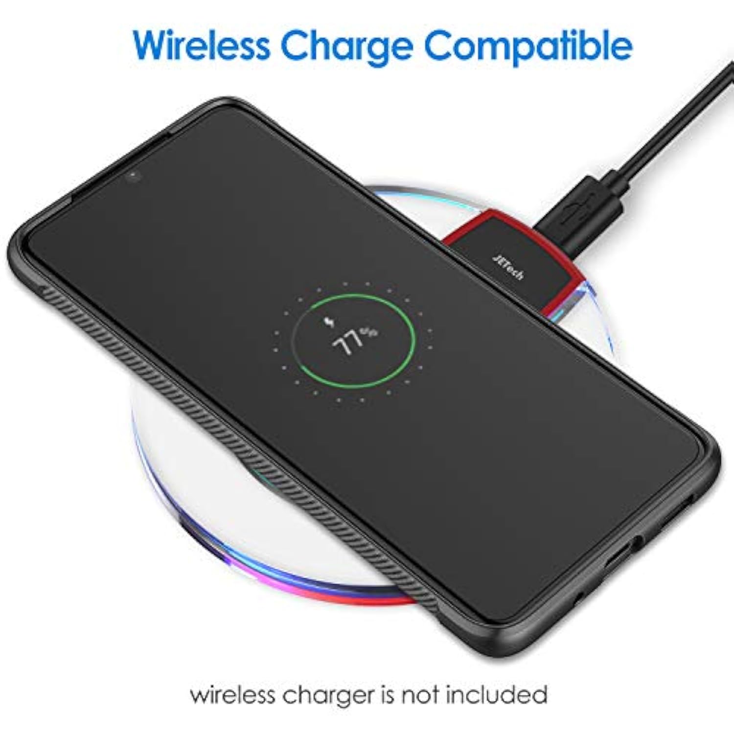 JETech Slim Fit Case for Samsung Galaxy S20 Ultra 5G (2020), Thin Phone Cover with Shock-Absorption and Carbon Fiber Design (Black)