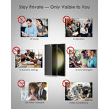 Privacy Screen Protector For Samsung Galaxy S23 Ultra [2 Pack], Tempered Glass Uv Set, Anti Spy, 9H Hardness Scratch Resistant, Fingerprint-Id Compatible, Sensitive Touch