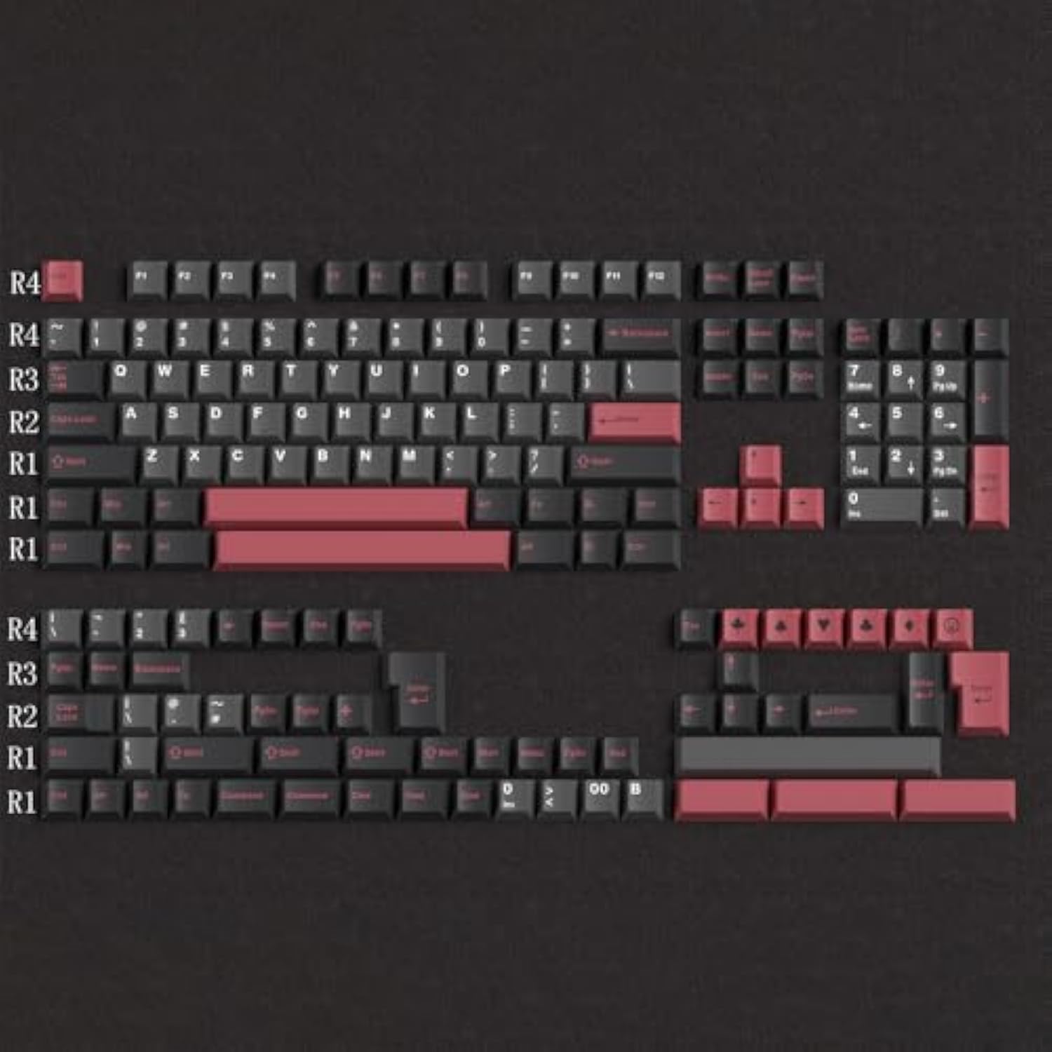 Keycaps 172 Keys Custom Keycaps Double Shot Abs Keycap Set 6.25U 7U Cherry Pro