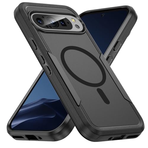 for Google Pixel 9/9 Pro Case,[Compatible with Magsafe] [Military Grade Drop Tested] Shockproof Magnetic Tough Rugged Protective Phone Case -6.3 inch
