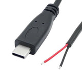 Short Usb C To 2 Pin Bare Wire Open End Cable,9Inch 25Cm 5V/3A Usb Type C Male