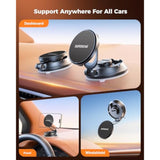 For Magsafe Car Mount Charger, 15W Magnetic Wireless Car Charger, [Windshield+Dash] Magnetic Car Phone Holder Charger For Iphone 16 Pro Max Plus 15 14 13 12, Samsung With Magsafe