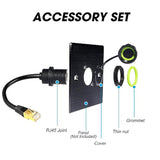 5Pcs Panel Mounting Rj45 Waterproof Connector M20 Cat5/5E/6 Ethernet Lan Cable