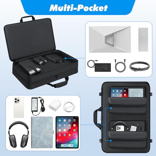 Starlink Gen 3 Carrying Case, Travel Case For Starlink Satellite Dishes Gen 3 Accessories, Soft Padded Backpack Bag With Inner Pocket, Shockproof Travel Bag For Outdoor Camping And Rv
