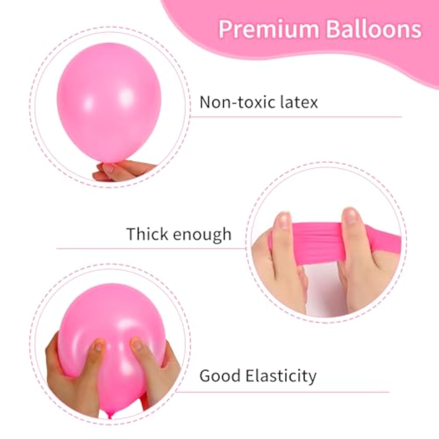 129-Piece Pink Balloon Garland Kit for Baby Shower, Birthday, and Wedding Decor