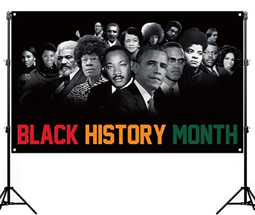 Juneteenth Black History Month Photo Booth Backdrop African American Festival Holiday Party Decoration Art Poster Indoor Outdoor Wall Decor (5.9×3.6ft)
