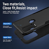 For Moto G Play 2023 Case,With Screen Protector [Military Grade Drop Tested] Heavy-Duty Tough Rugged Shockproof Protective Case For Moto G Pure, Black