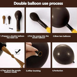 Pink Brown Balloon Arch - Double Stuffed Light Pink Coffee Balloon Dark Brown Pink Tan Neutral Balloon Garland Kit For Birthday Baby Shower Gender Reveal Bear Party Decoration