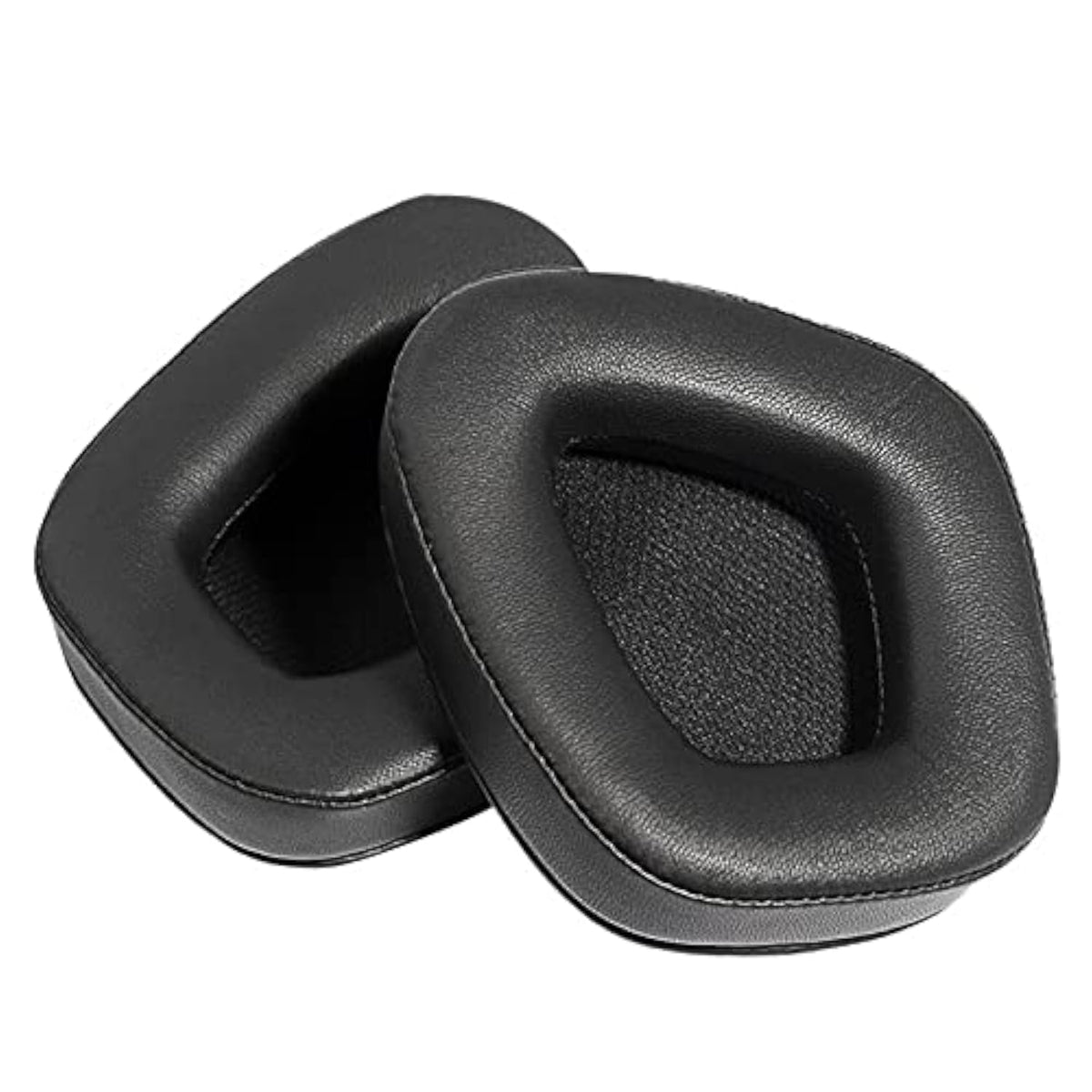 Replacement Protein Leather Ear Pads Cushions Cover Repair Parts Compatible With Corsair Void & Corsair Void Pro Rgb Wired Wireless Gaming Headsets (Black/Lambskin)