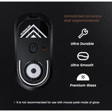 PWNAGE Ultraglide Glass Skates Feet for G Pro X 2 Superlight GPX 2, Ultra-Smooth and Durable, 3M Adhesive, fit for Gaming Mouse Black and White