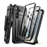 SUPCASE for Samsung Galaxy S25 Plus Case with Stand (Unicorn Beetle Pro), [2 Front Frames] [Built-in Screen Protector & Belt-Clip] Military-Grade Protection Phone Case for Galaxy S25 Plus 6.7", Black