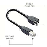 Usb A To B Adapter, Usb 2.0 A Female To Usb B Female Printer Converter (F/F, 2