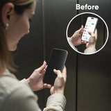 Nanoarmour Onetime Pro For Iphone 16 Pro Max Privacy Screen Protector, Anti-Reflective, Infinity Edge-To-Edge, Anti-Spy Tempered Glass, Reinforced Edges, Smooth, Easy Install, Dust-Free