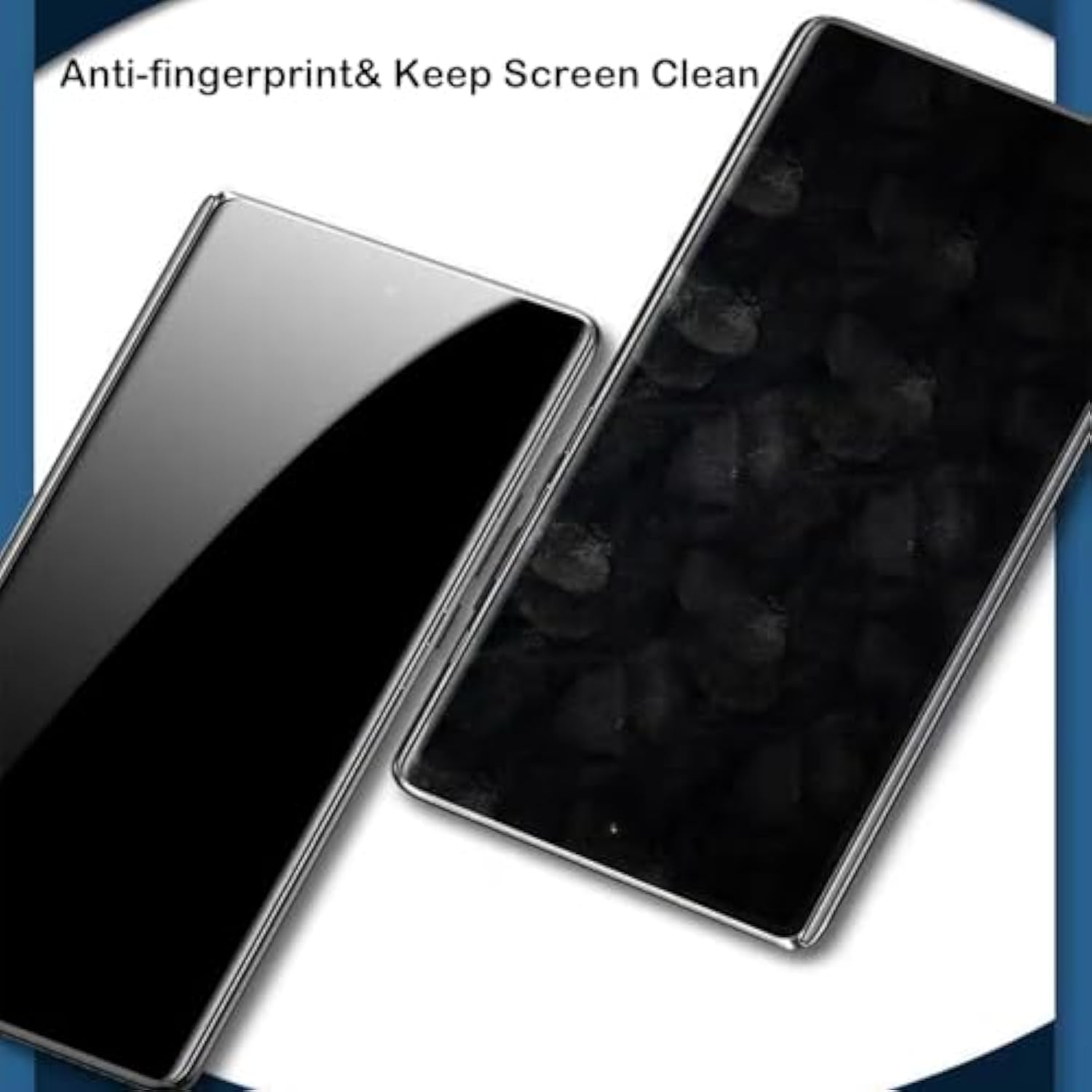 2 Pcs 360 Degree Privacy Tempered Glass For Samsung Galaxy Z Fold 6 Screen Protector, 4 Direction Ways Anti-Peep Tempered Glass Film 9H Hardness Scratch Resistant