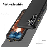 Heavy Duty Rugged Shockproof Case for Samsung Galaxy S24 Plus 5G, Black