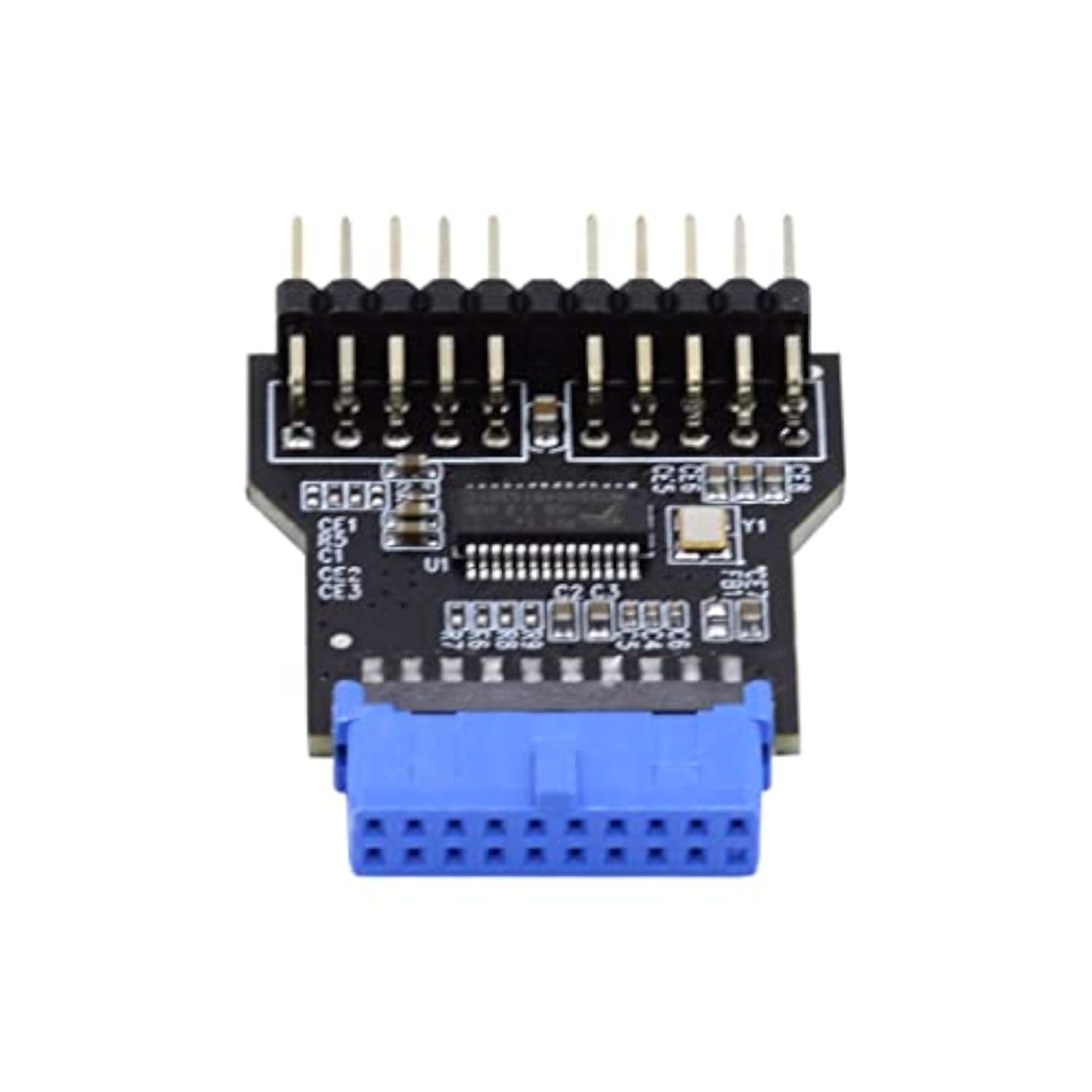 Usb 3.0 Front Panel Header Usb 19Pin To 2 Usb 2.0 9Pin Extension Hub Connector