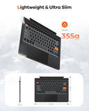 Surface Pro 7/7 Plus/6/5/4/3 12.3 Inch Keyboard, Bluetooth Keyboard With Touch Pad & Lighting Keys Compatible With Surface Pro 12.3", Ultra-Slim Wireless Keypad For Windows 11